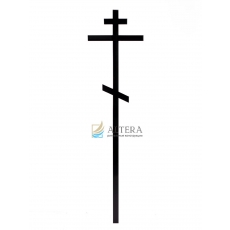 Крест “Классический” ритуальный на могилу, металлический