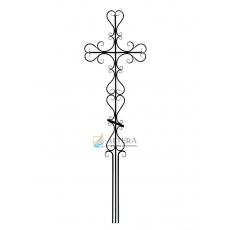 Крест “Фигурный №4” ритуальный, металлический