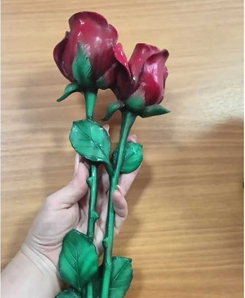 Роза в цвете-58см