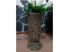 Ваза -каменная - цвет коричневый Н-38см