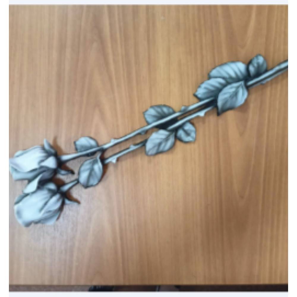 Роза литьё -цвет тонированная -58см