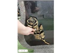 Роза крупная литьё -бронза-35см.