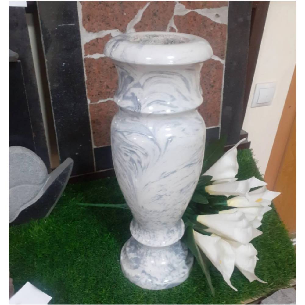 Ваза классика под мрамор  Н-40 см.