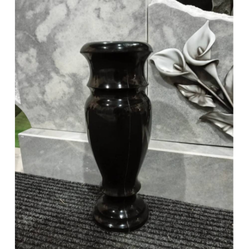 Ваза классика чёрная   Н-40 см.
