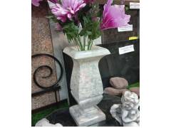 Ваза квадрат под мрамор  Н-30 см.