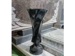 Ваза Грация высокая чёрная  Н-44 см.