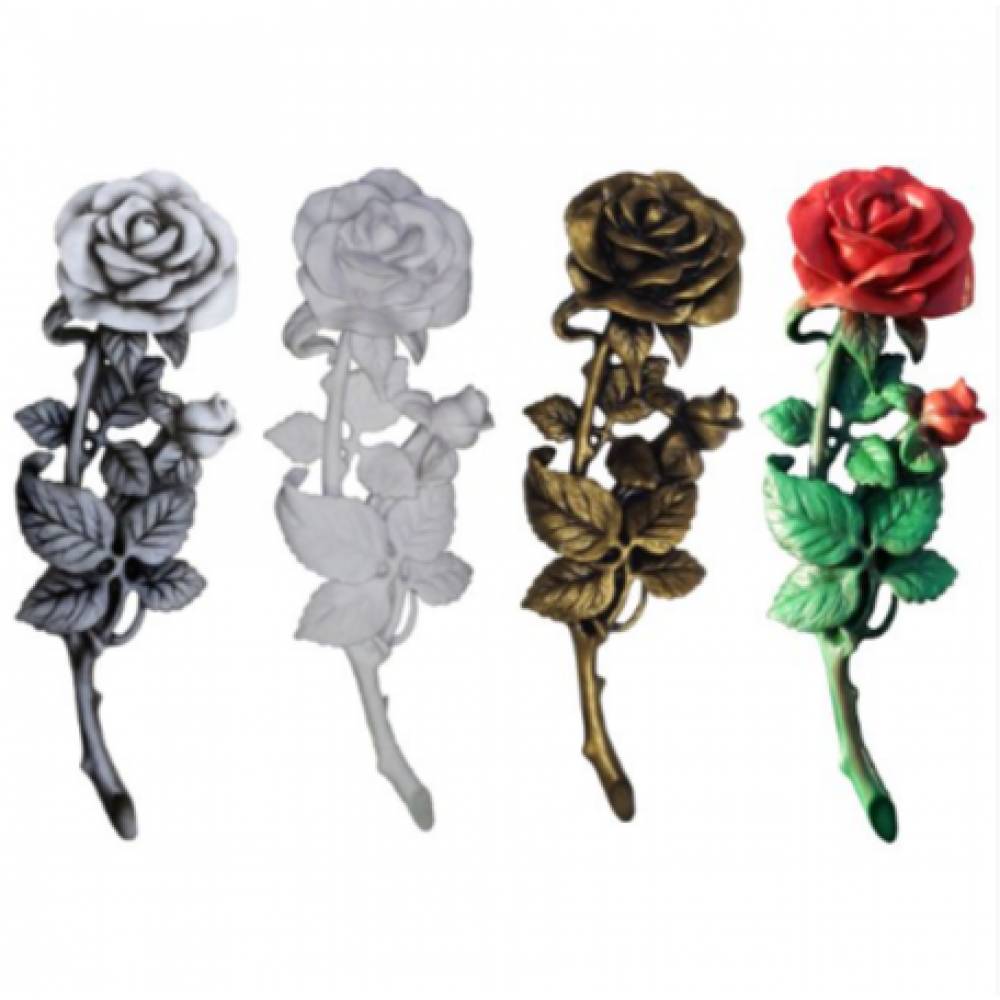 Роза 3Д литьё -тонированная -41см. барельеф