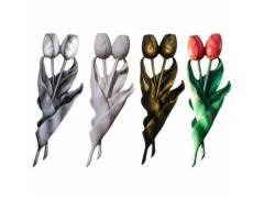 Тюльпан 3Д литьё -тонированная -40см. барельеф.